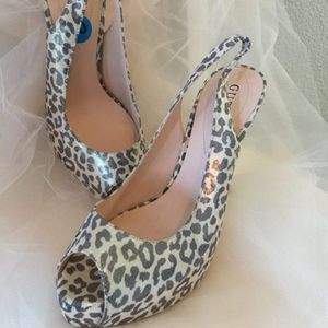 Guess Animal Print Heels